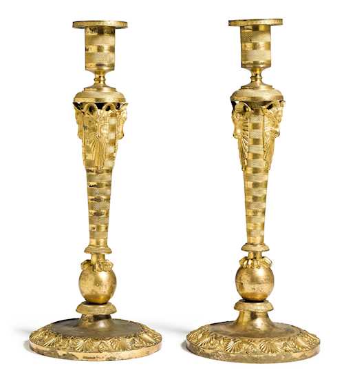 A PAIR OF CANDELABRAS