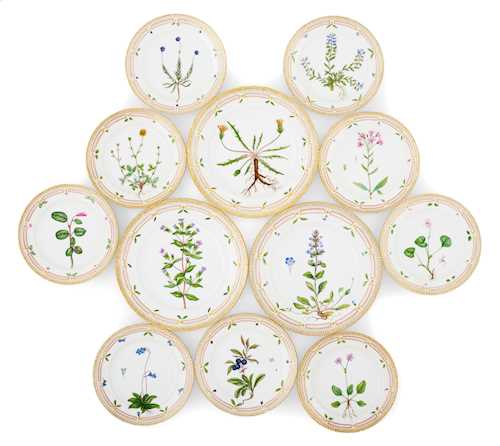COLLECTION OF  "FLORA DANICA" PLATES