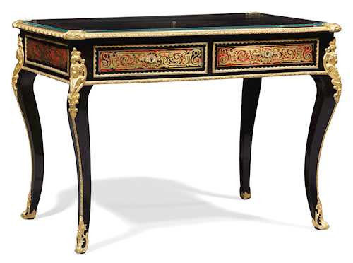 WRITING DESK WITH BOULLE MARQUETRY