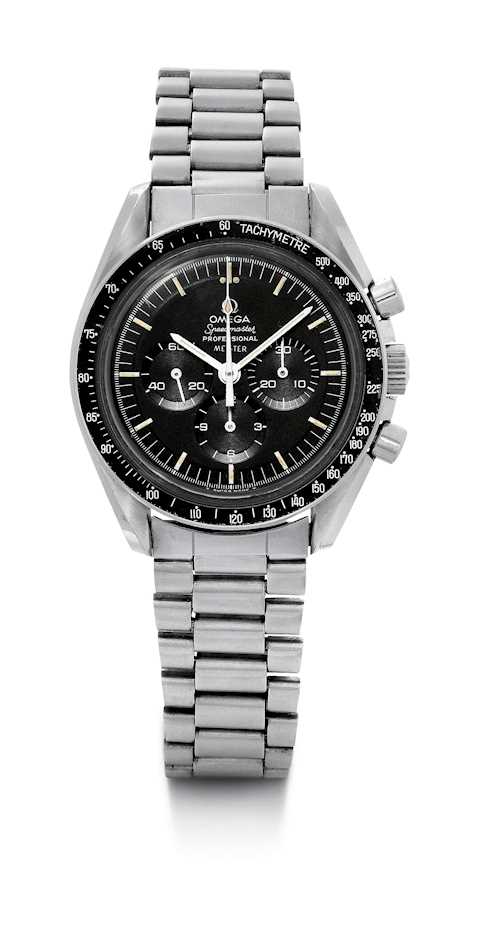 Omega, very rare Speedmaster with a double-signature, 1970.
