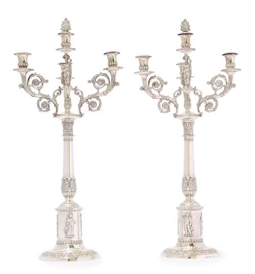 A PAIR OF CANDELABRA