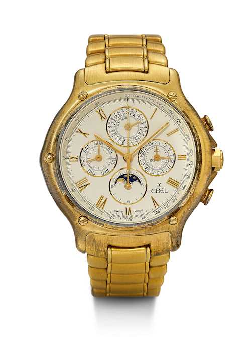 Ebel, attractive chronograph with Perpetual Calendar.