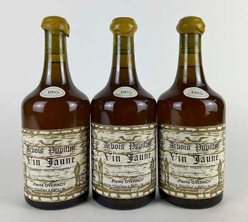 3  bts Arbois Pupilin Pierre Overnoy "Vin Jaune" 0.62 L 1985