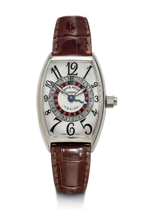 Franck Muller, like-new and rare Vegas Gentleman's wristwatch, 2021.