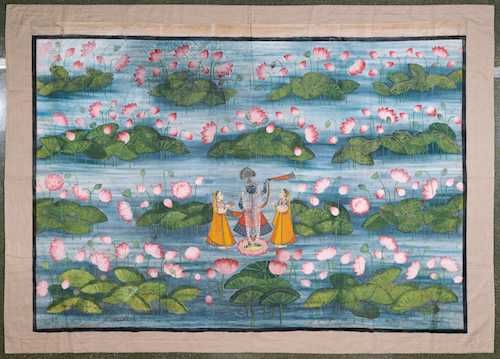 A LARGE PICHVAI OF SHRINATHJI