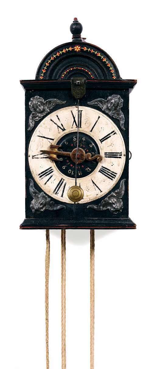 BERNER HOLZRÄDERUHR MIT WECKER