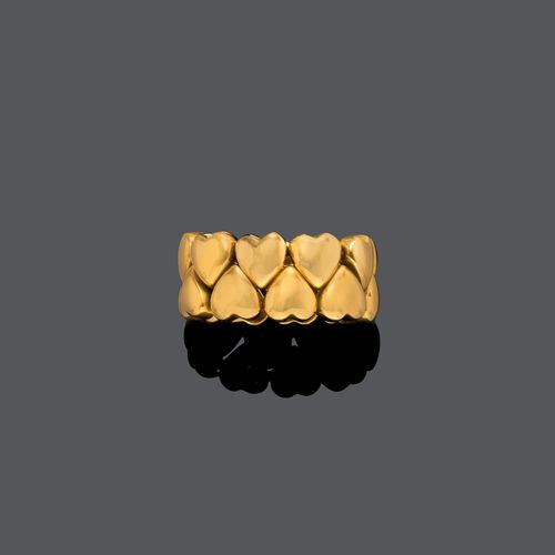 GOLD RING,  BY CARTIER.