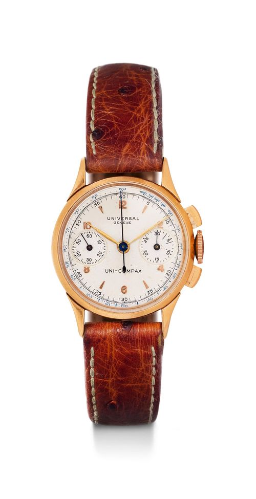 UNIVERSAL UNI-COMPAX MINIATURE CHRONOGRAPH, 1950s.