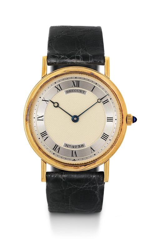 BREGUET, FLAT WRISTWATCH, ca. 1990s.