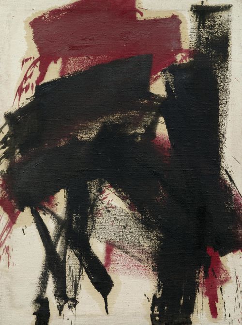 ZHU JINSHI (*1954). No title, 1985. 100x75cm. Oil on canvas.