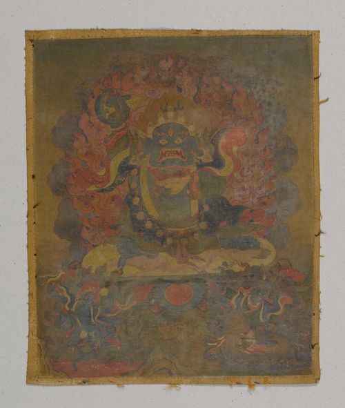 THANGKA EINER ZORNVOLLEN GOTTHEIT.