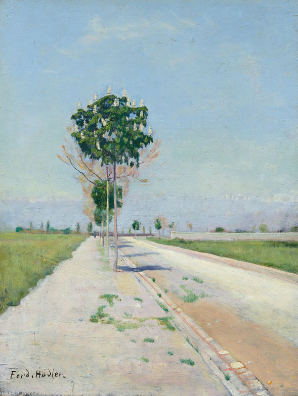 Ferdinand Hodler. Strasse von Onex. Um 1890.