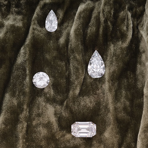 Ungefasste Diamanten
