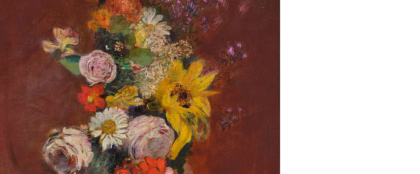 Odilon Redon. Bouquet de fleurs.